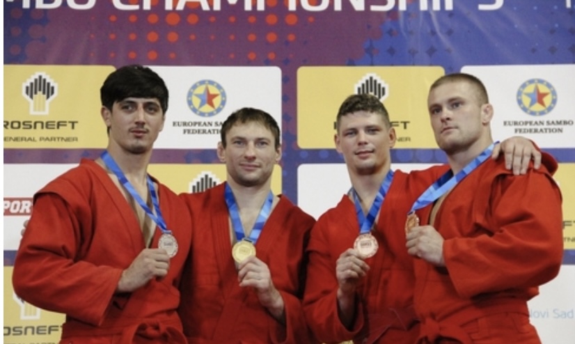 Поздравляем спортсмена Клуба «Отечество» Кирюхина Сергея с золотой медалью Чемпионата Европы по самбо